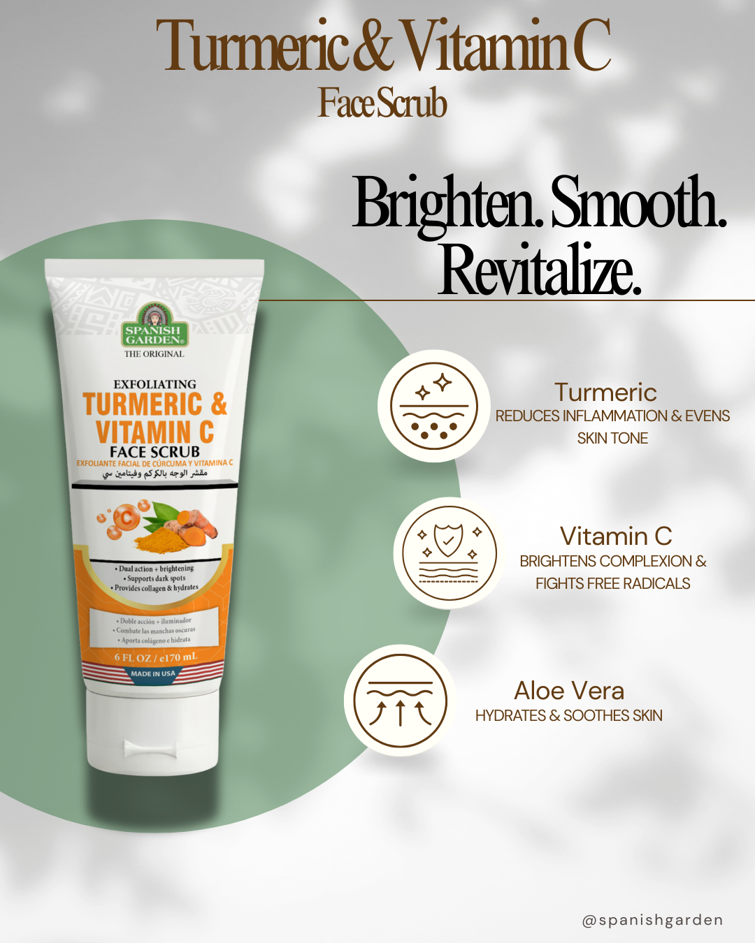 Turmeric/Vitamin C Face Scrub