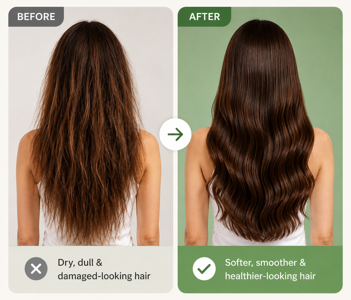 Before and After Hair Transformation