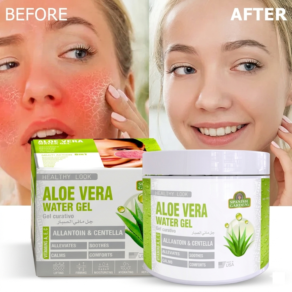 Aloe Vera Water Gel Cream – Lightweight Hydrating & Soothing Face Moisturizer
