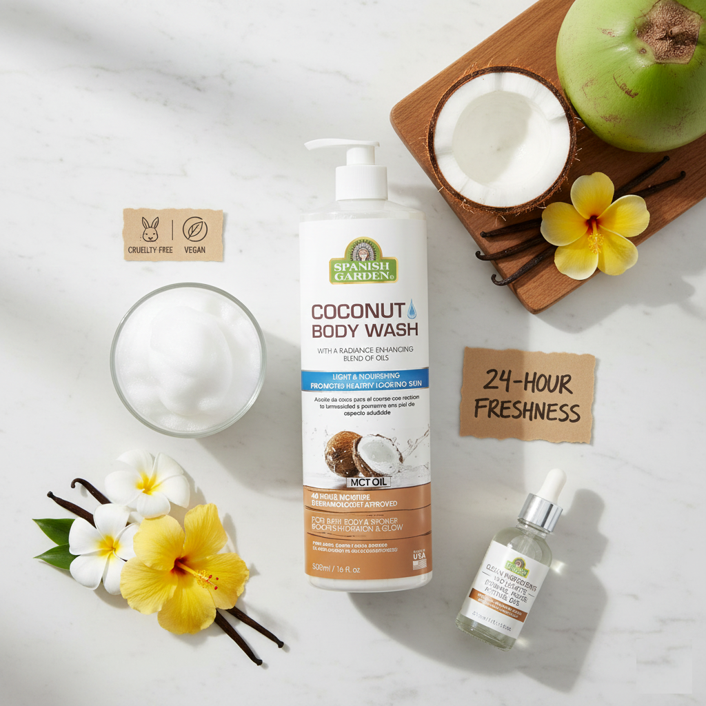 Coconut Moisturizing Body Wash – Gentle Hydration for Soft, Smooth Skin