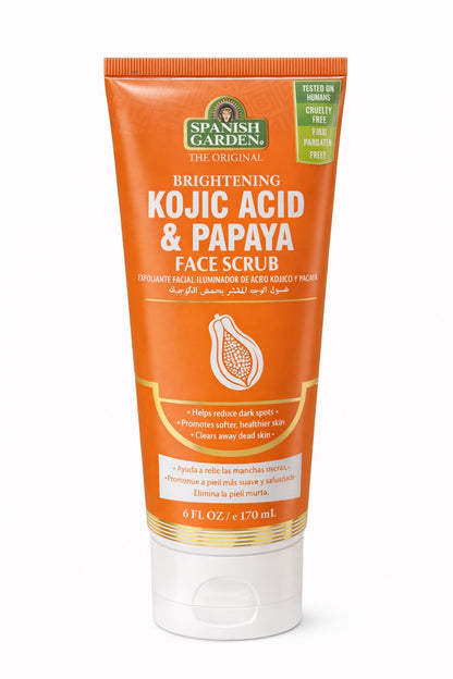 Kojic Acid & Papaya Face Scrub – Brighten, Exfoliate & Renew