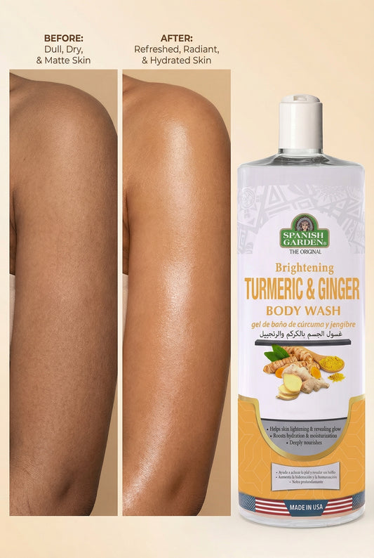 Spanish Garden Brightening Turmeric And Ginger Body Wash.