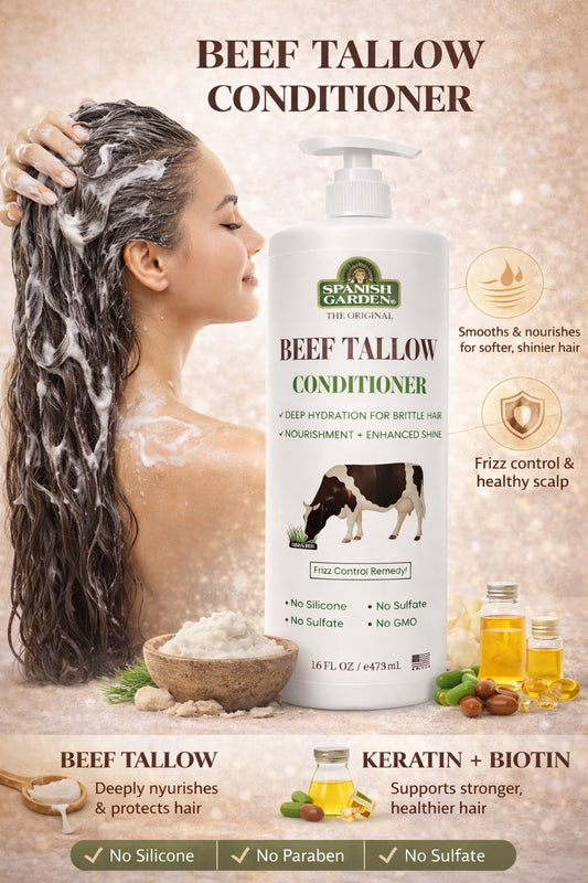Beef Tallow Conditioner – Deep Hydration, Nourishment & Shine