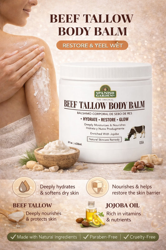 Beef Tallow Body Balm – Hydrate, Restore & Glow