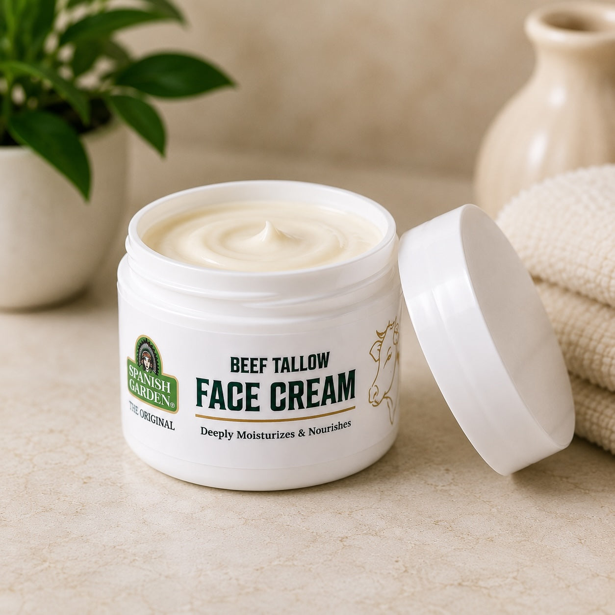 Beef Tallow Face Cream – Deeply Moisturizing & Nourishing Skin Balm ( FREE SAMPLE)