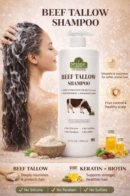 Beef Tallow Shampoo – Deep Hydration, Nourishment & Shine