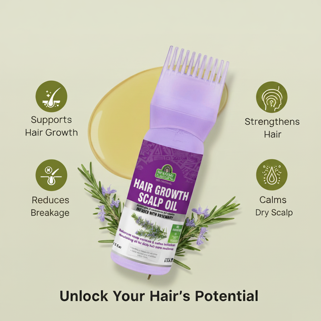 Hair Growth Scalp Oil – Hair Strengthening Rosemary