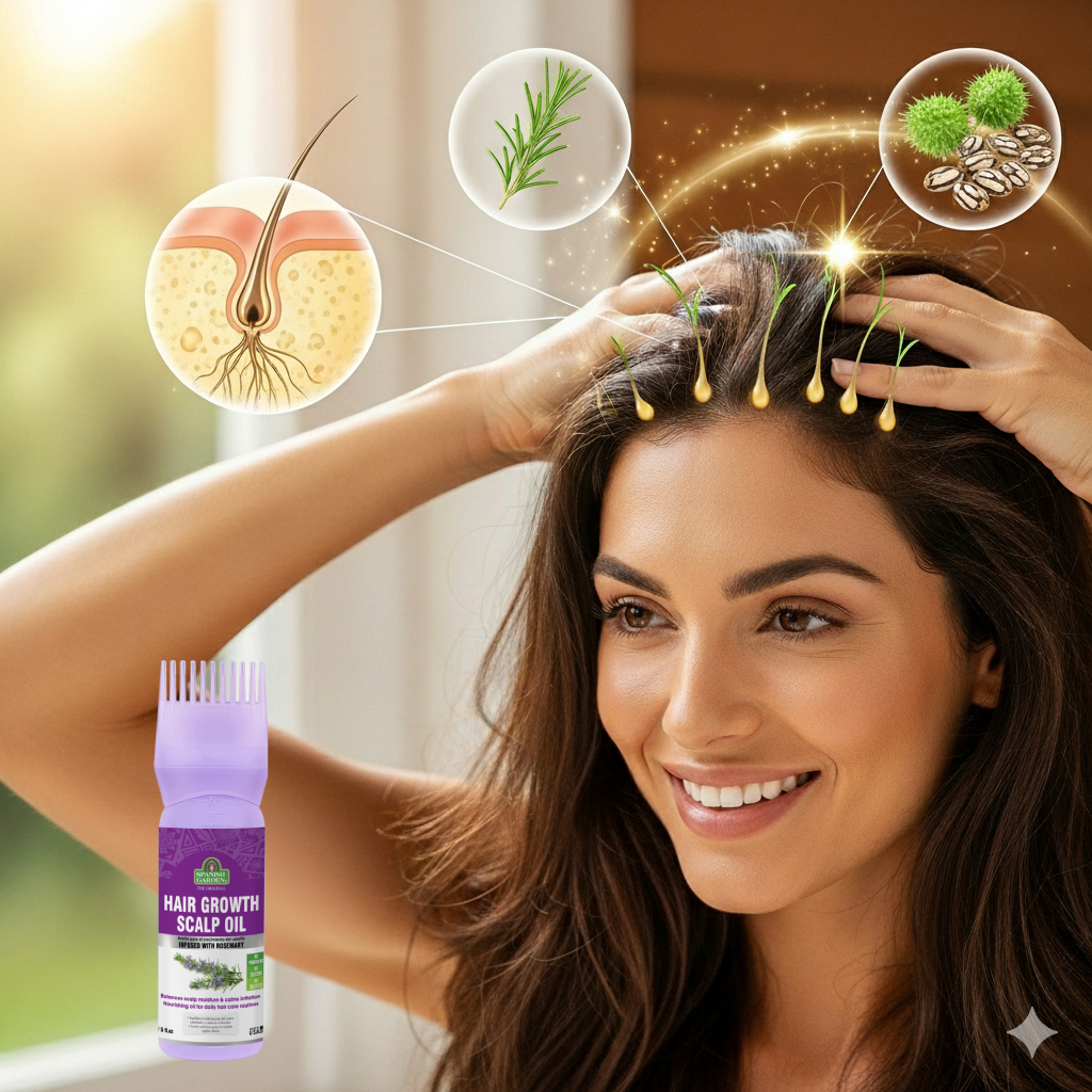 Hair Growth Scalp Oil – Hair Strengthening Rosemary